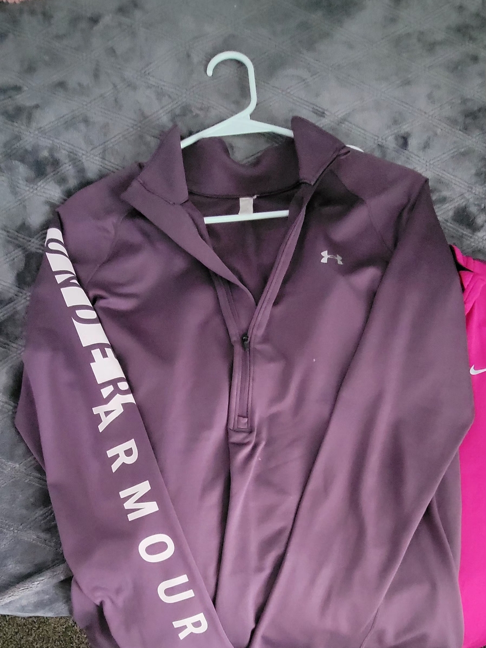 Under Armour Plum Quarter-Zip Performance Pullover